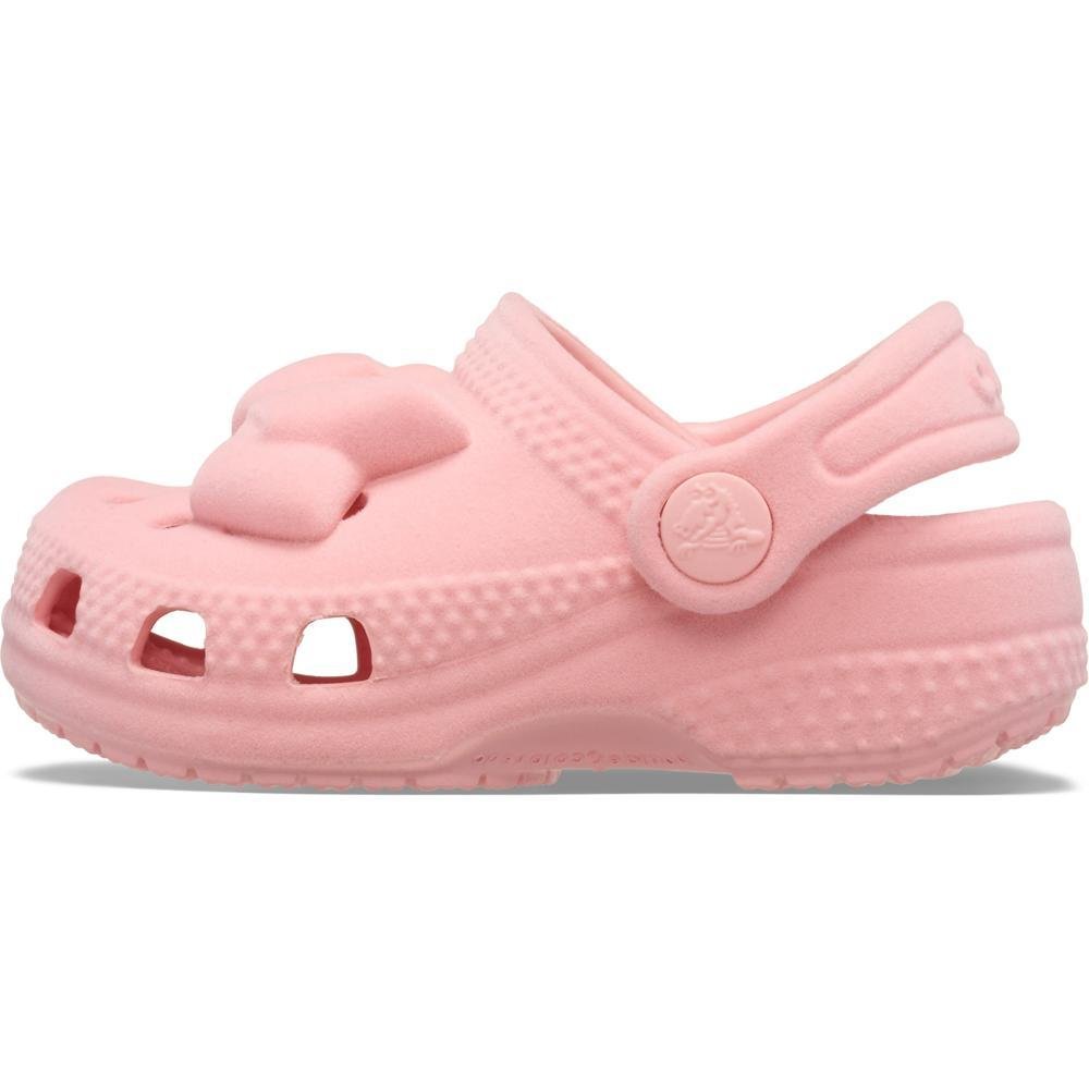 Sandália Crocs Littles Velvet Bow POWDER PINK Powder pink 3