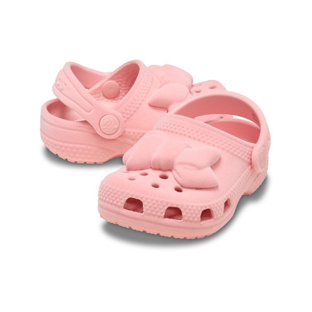 Sandália Crocs Littles Velvet Bow POWDER PINK Powder pink 4