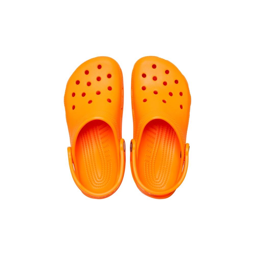 Sandália crocs classic clog kids orange zing Laranja 4