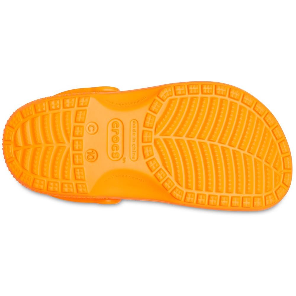 Sandália crocs classic clog kids orange zing Laranja 5