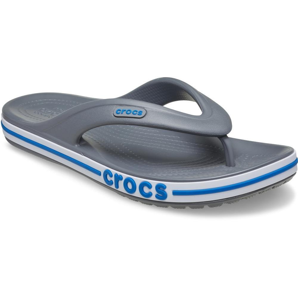 Chinelo Crocs Bayaband Flip Charcoal/Bright Cobalt Charcoal/bright cobalt 2