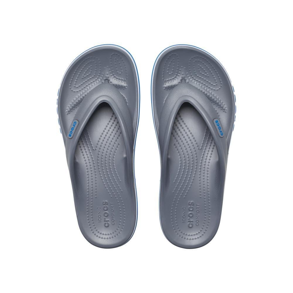 Chinelo Crocs Bayaband Flip Charcoal/Bright Cobalt Charcoal/bright cobalt 4