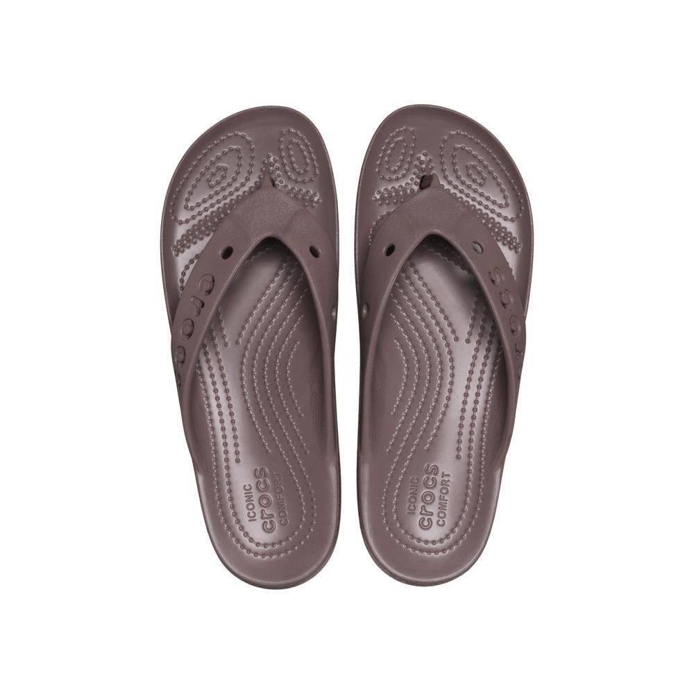 Chinelo Crocs Baya Platform Flip Truffle Truffle 4