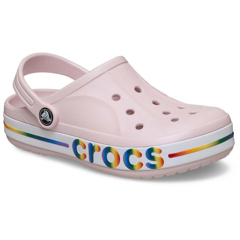 Sandália Crocs Bayaband Rainbow Band Clog K Barely Pink Barely pink 2