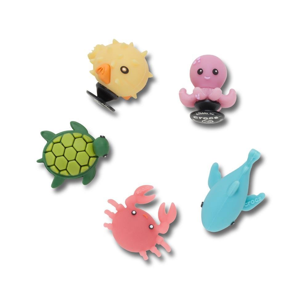Jibbitz™ Animais Marinhos Mudam de Cor Pack Com 5 Peças UNICO