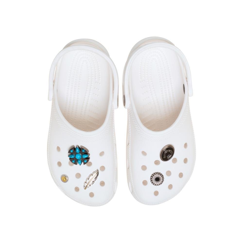 Jibbitz™ SMT Turquesa e Prata Pack Com 5 Peças UNICO Multicores 2