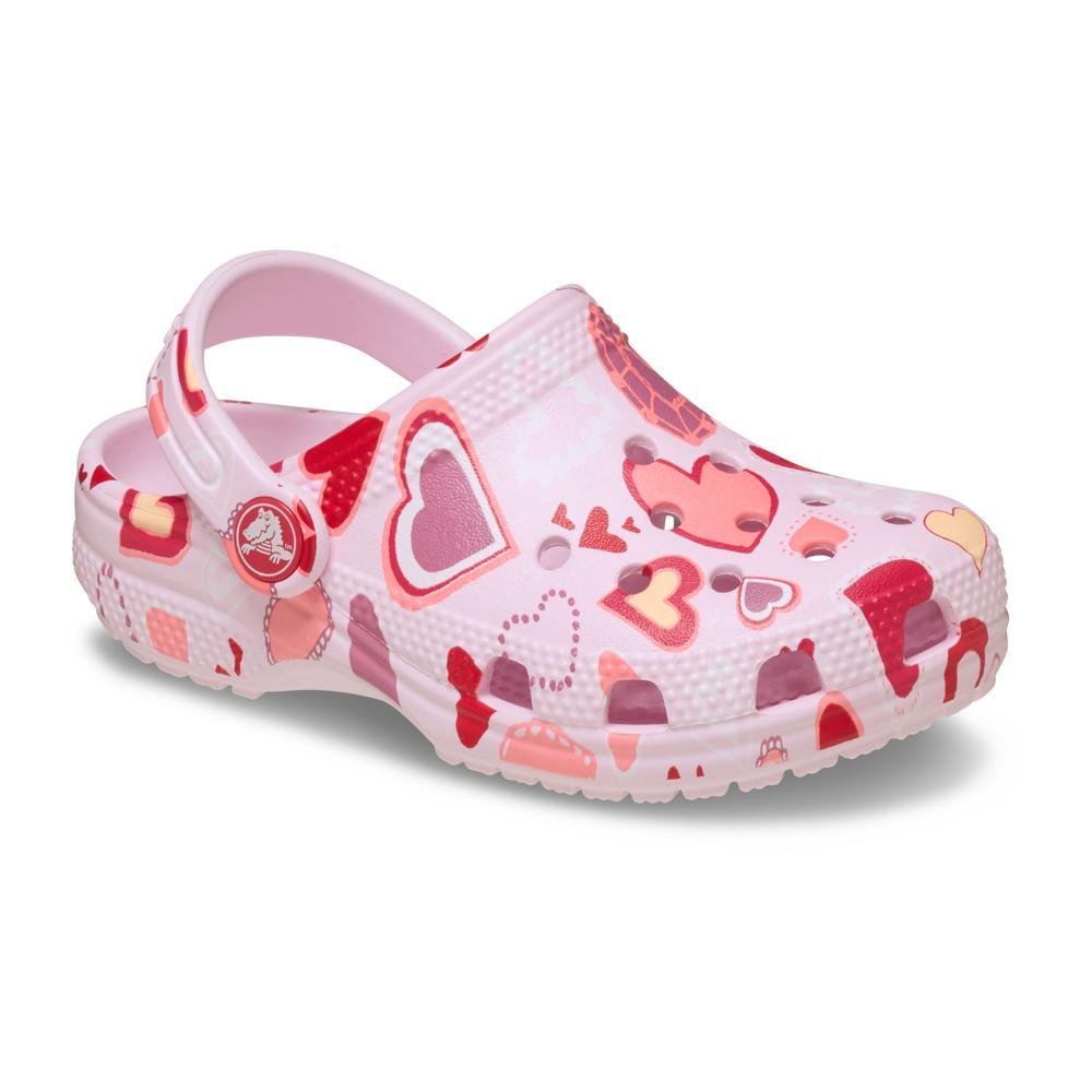 Sandália Crocs Classic Valentines Day Clog T Pink Milk/Hearts Pink milk/hearts 2