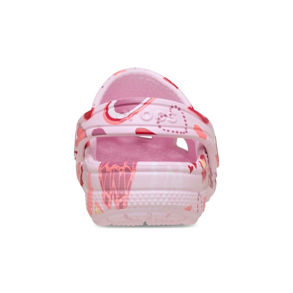 Sandália Crocs Classic Valentines Day Clog T Pink Milk/Hearts Pink milk/hearts 7