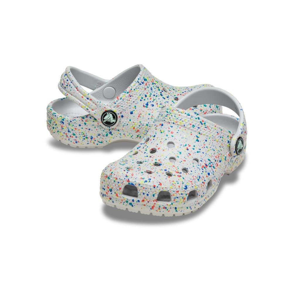 Sandália Crocs Classic Glow Paint Splatter Clog K Atmosphere/Multi Atmosphere/multi 4