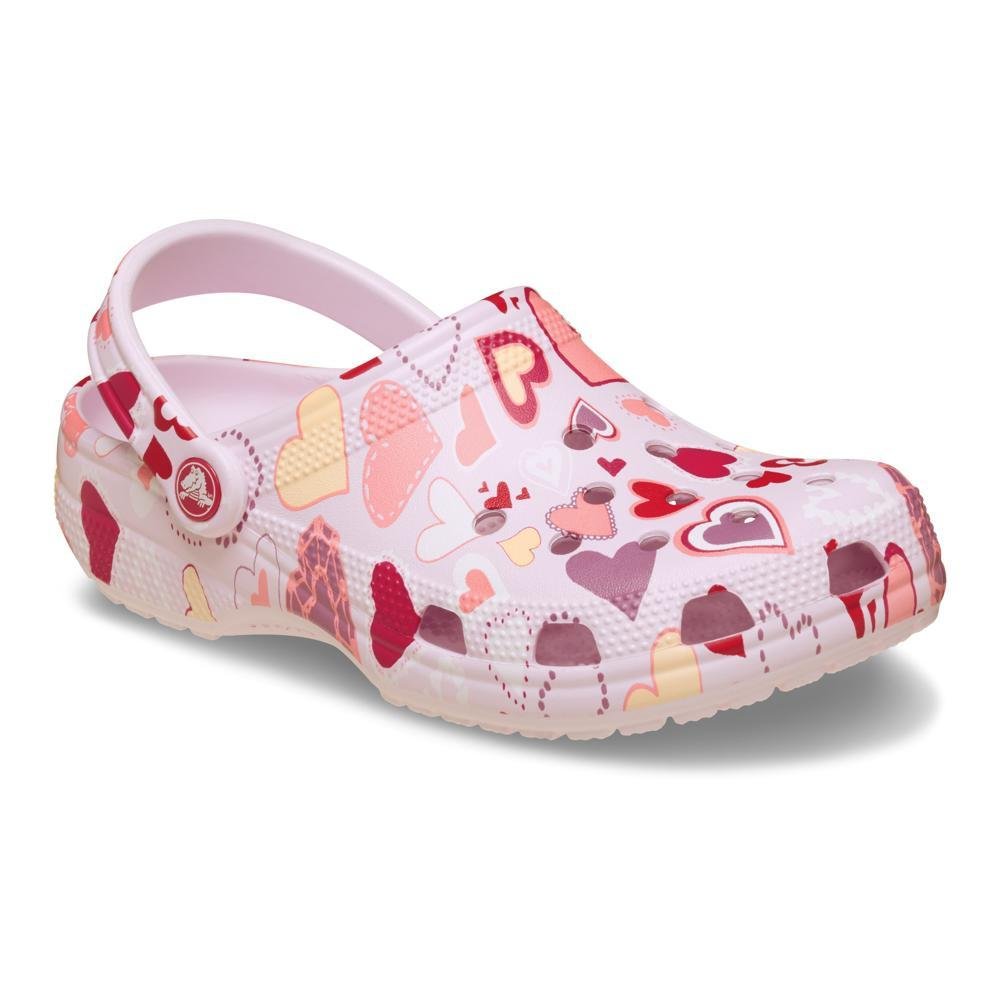Sandália Crocs Classic Valentines Day Clog K Pink Milk/Hearts Pink milk/hearts 2
