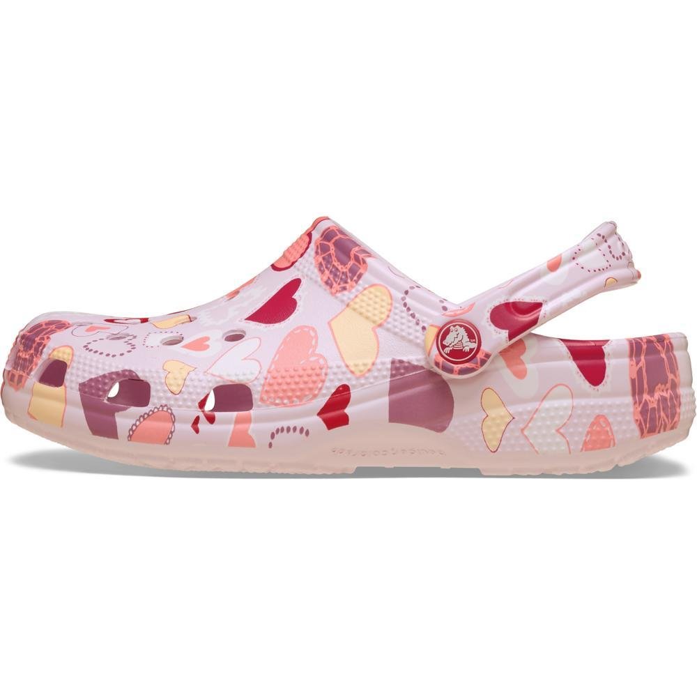 Sandália Crocs Classic Valentines Day Clog K Pink Milk/Hearts Pink milk/hearts 3