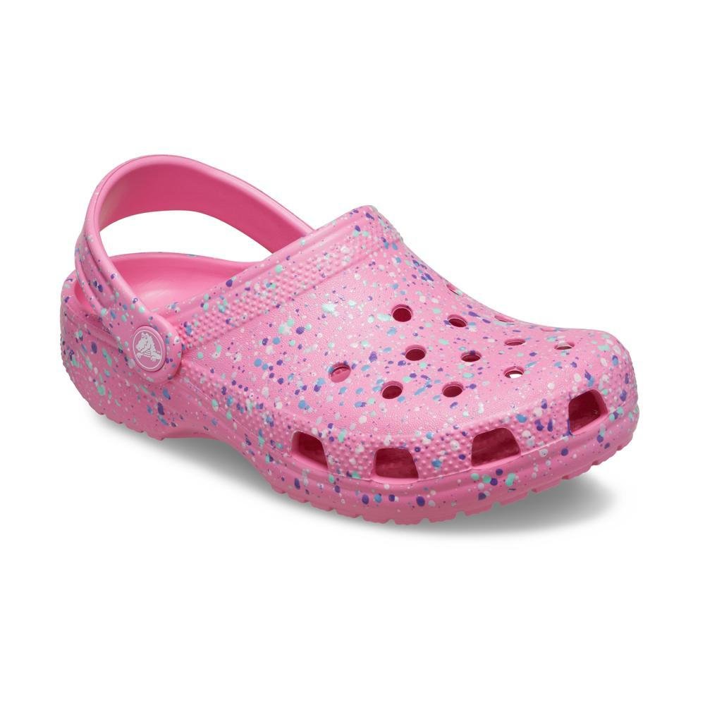 Sandália Crocs Classic Paint Splatter Clog T PINK LEMONADE/MULTI Pink lemonade/multi 2