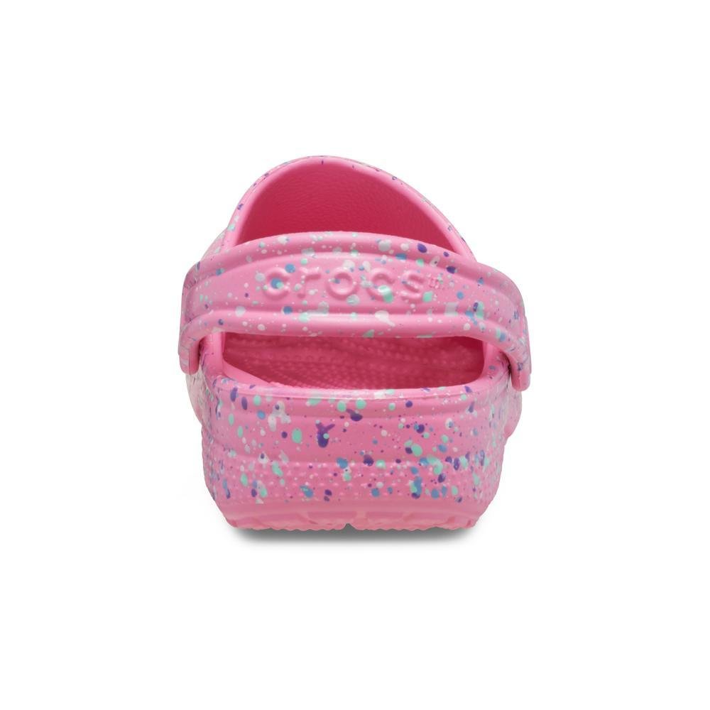 Sandália Crocs Classic Paint Splatter Clog T PINK LEMONADE/MULTI Pink lemonade/multi 6