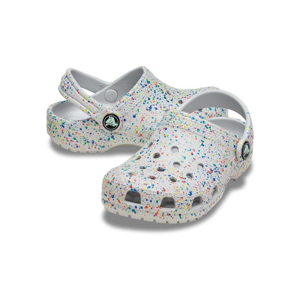 Sandália Crocs Classic Glow Paint Splatter Clog T Atmosphere/Multi Atmosphere/multi 4