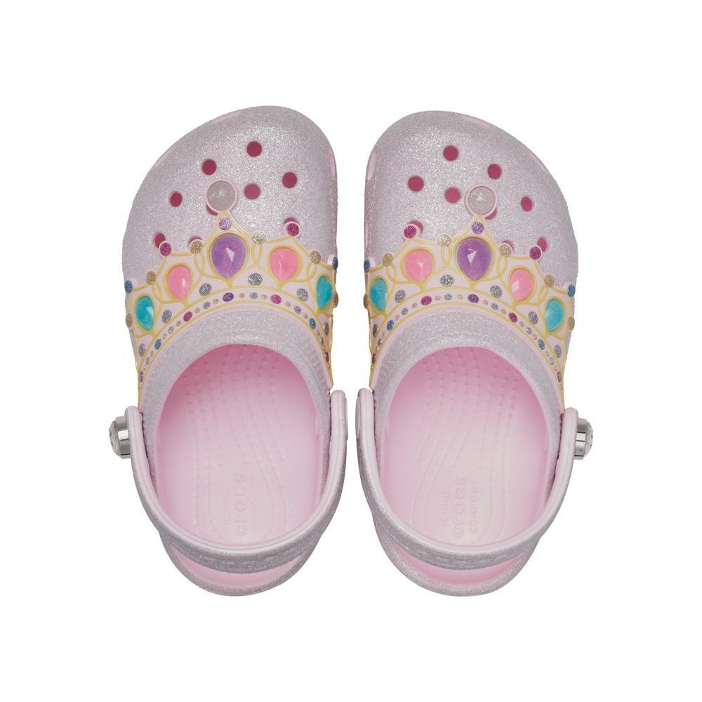Sandália Crocs Classic Iam Princess Clog T Pink Milk/Multi Pink milk/multi 4