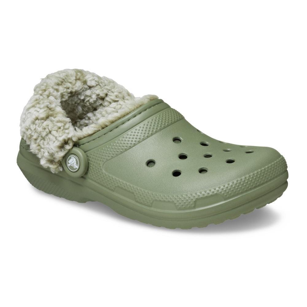 Sandália Crocs Classic Fleece Lined Clog Cargo Verde 2