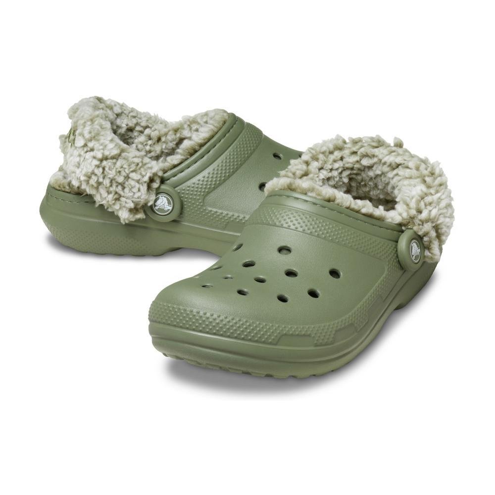 Sandália Crocs Classic Fleece Lined Clog Cargo Verde 3