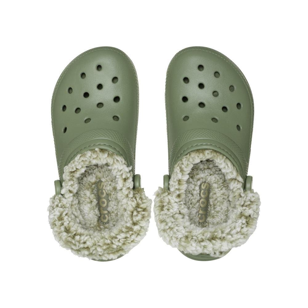Sandália Crocs Classic Fleece Lined Clog Cargo Verde 4