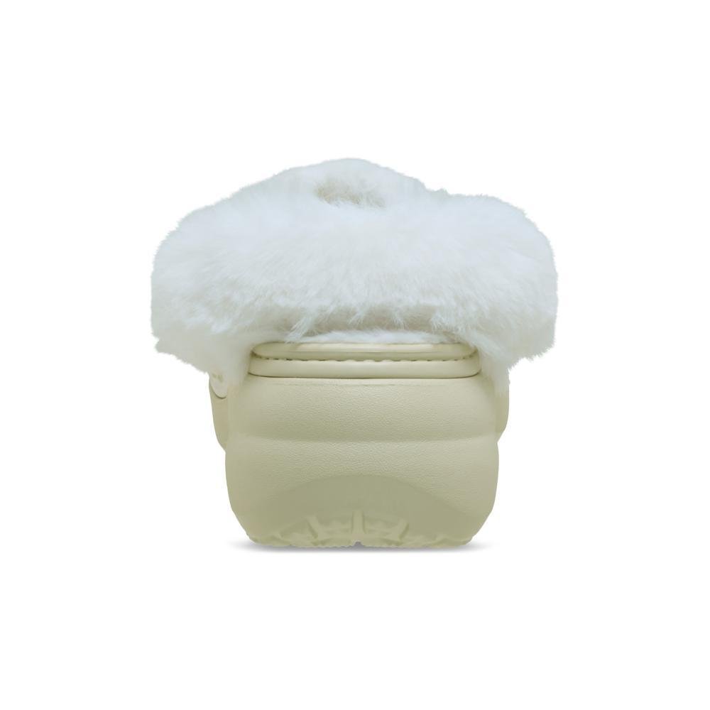 Sandália Crocs Classic Platform Fuzz Lined Clog BONE Bone 7