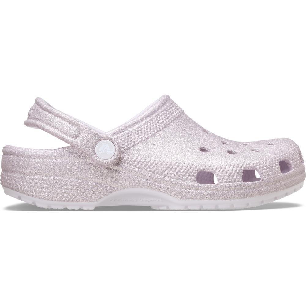 Sandália Crocs Classic Glitter Clog Grape Ice