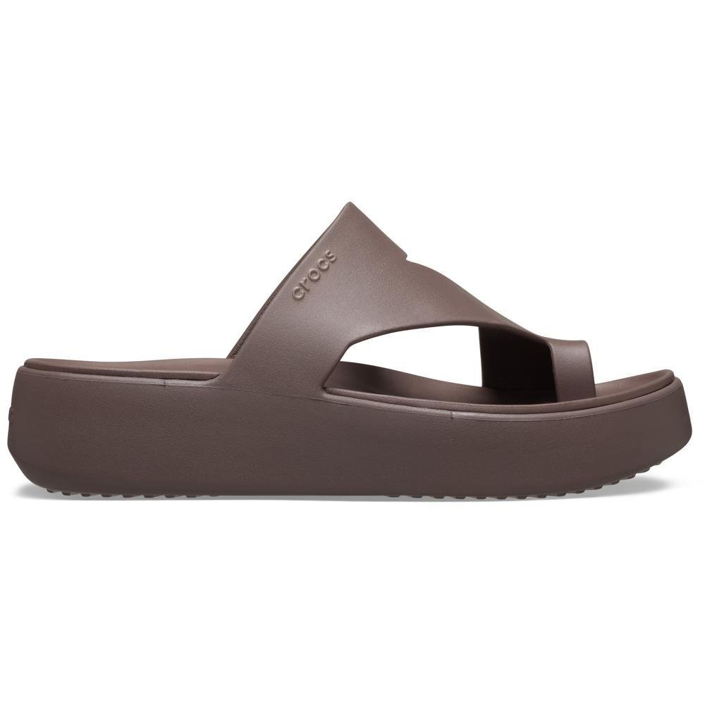 Sandália Crocs Getaway Platform Toe Loop Sandal TRUFFLE