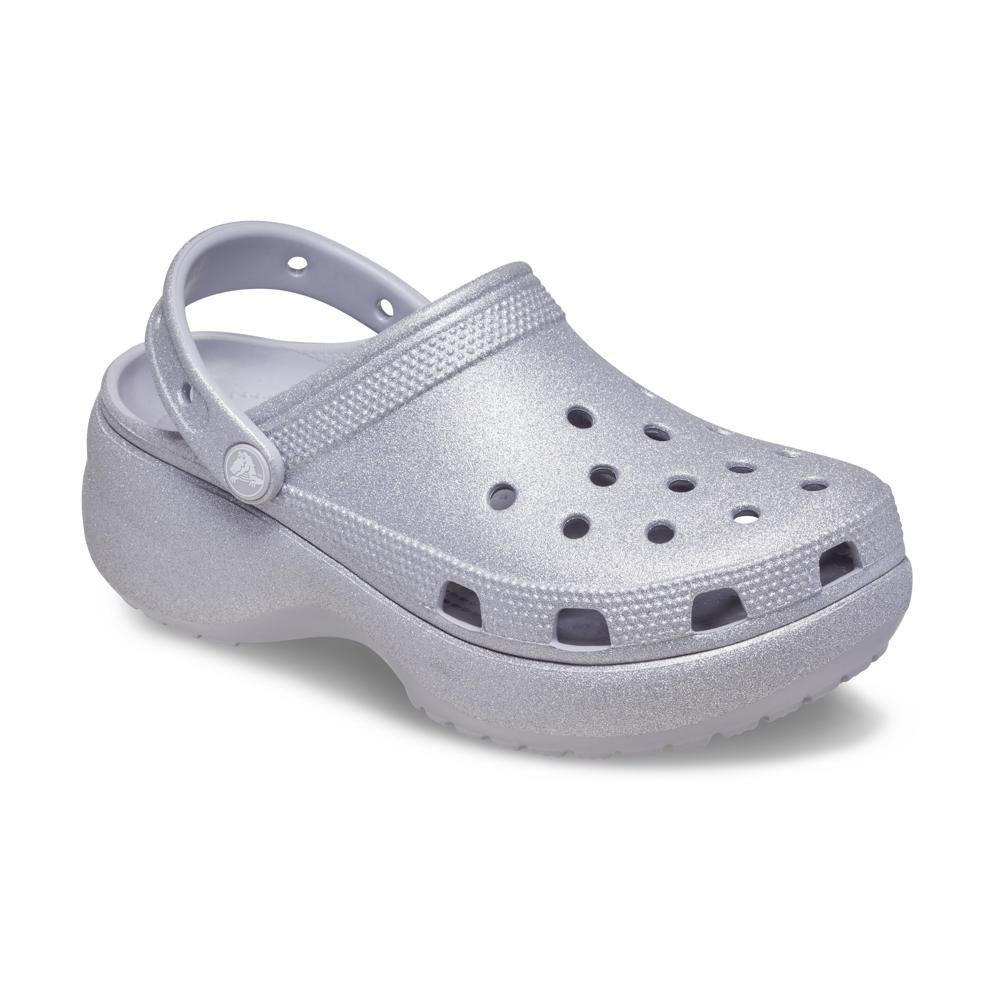 Sandália Crocs Classic Platform Glitter Clog Mauve Mist Mauve mist 2