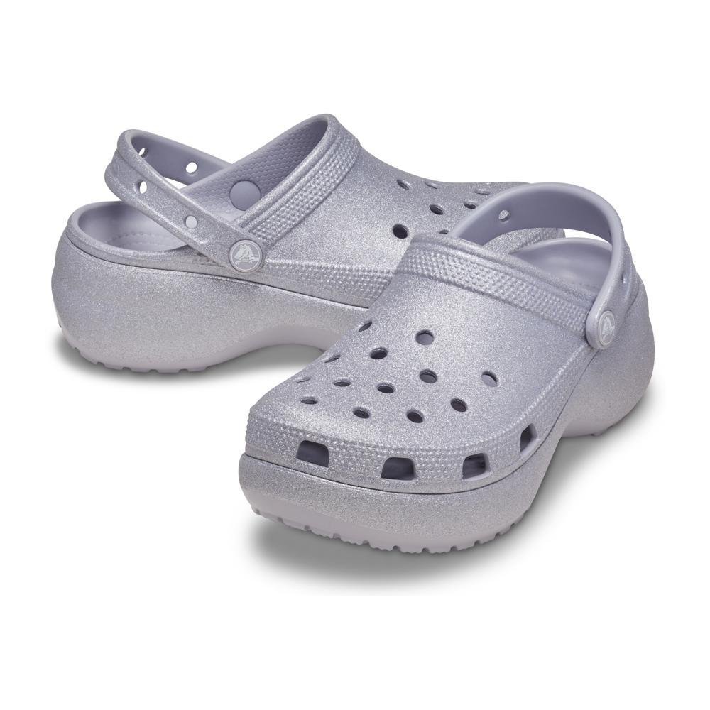 Sandália Crocs Classic Platform Glitter Clog Mauve Mist Mauve mist 3