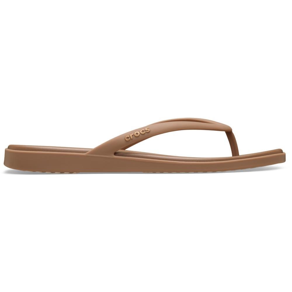 Sandália Crocs Miami Flip Milk Chocolate