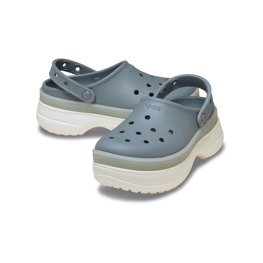 Sandália Crocs Frosted Stacked Clog Concrete Concrete 4
