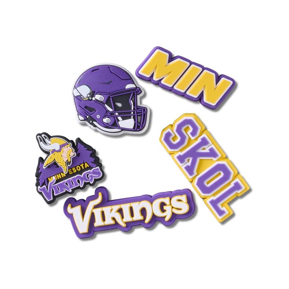 Jibbitz™ NFL Minnesota Vikings Pack com 5 Peças Único