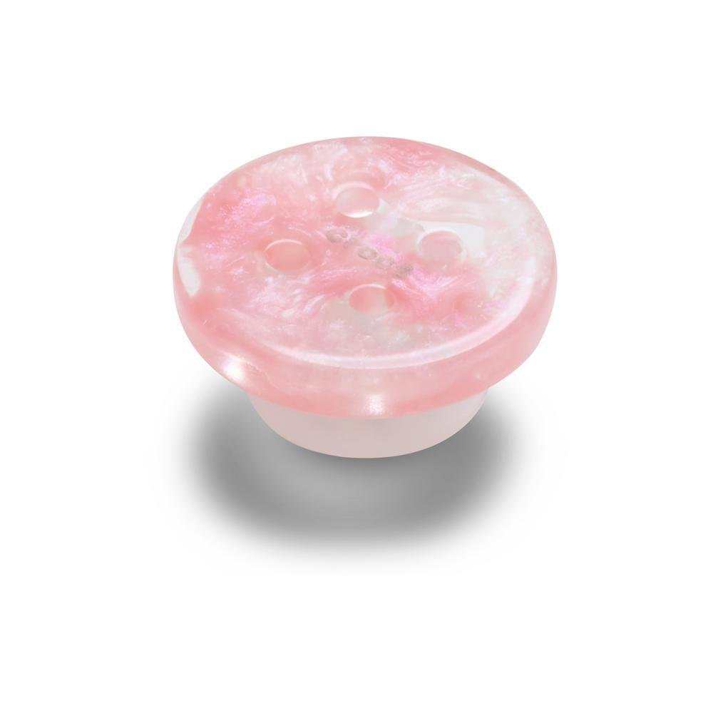 Jibbitz™ Botão Rosa Único Rosa 2