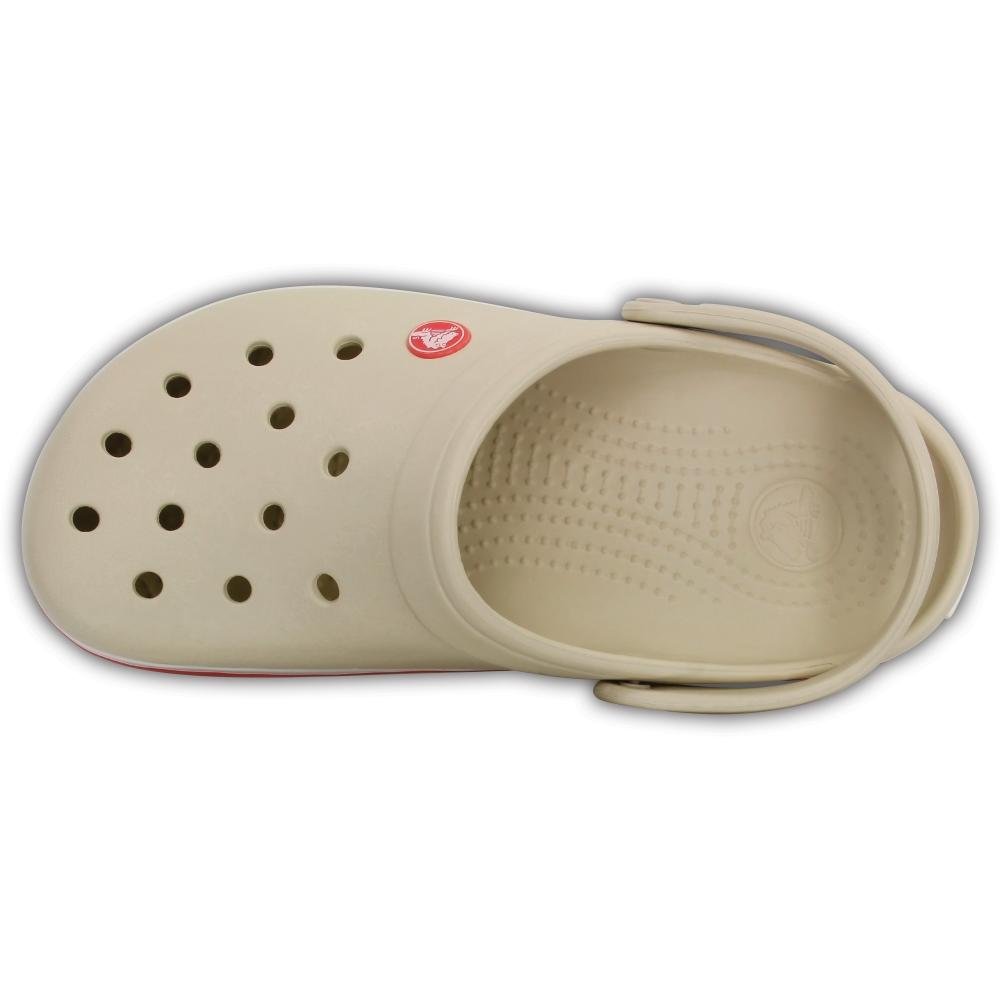 Sandália crocs crocband stucco/melon Bege 5