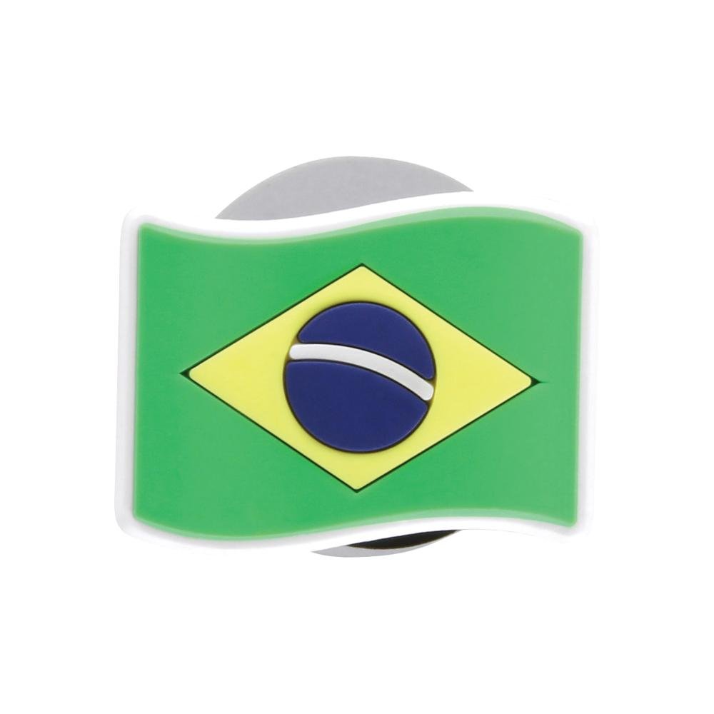 Jibbitz charm bandeira brasil unico