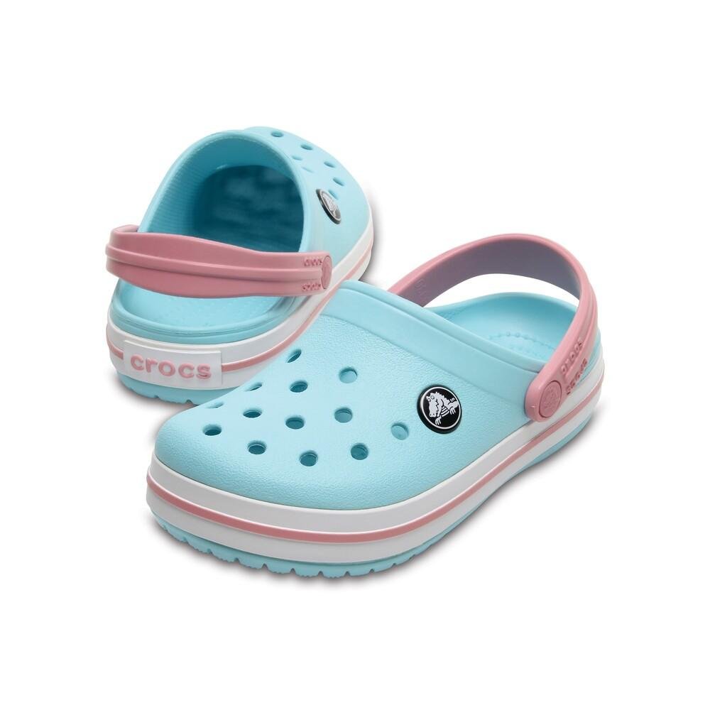 Sandália crocs crocband clog kids ice blue/white Azul 3