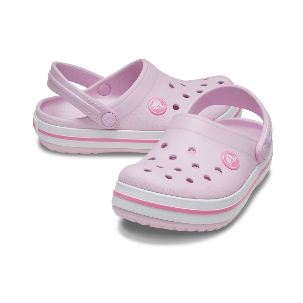 Sandália crocs crocband clog juvenil ballerina pink Rosa 3