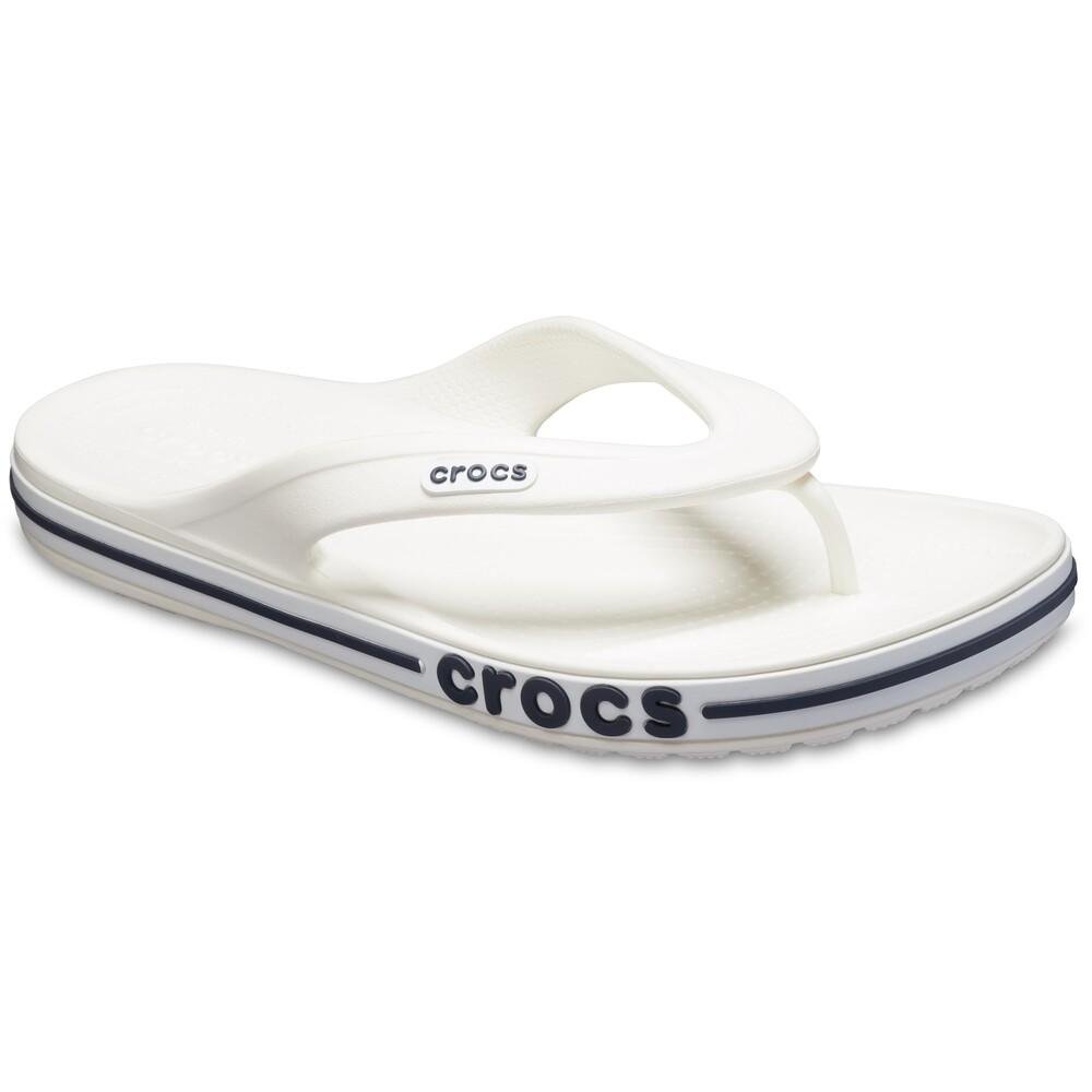Chinelo crocs bayaband flip white/navy Branco 2