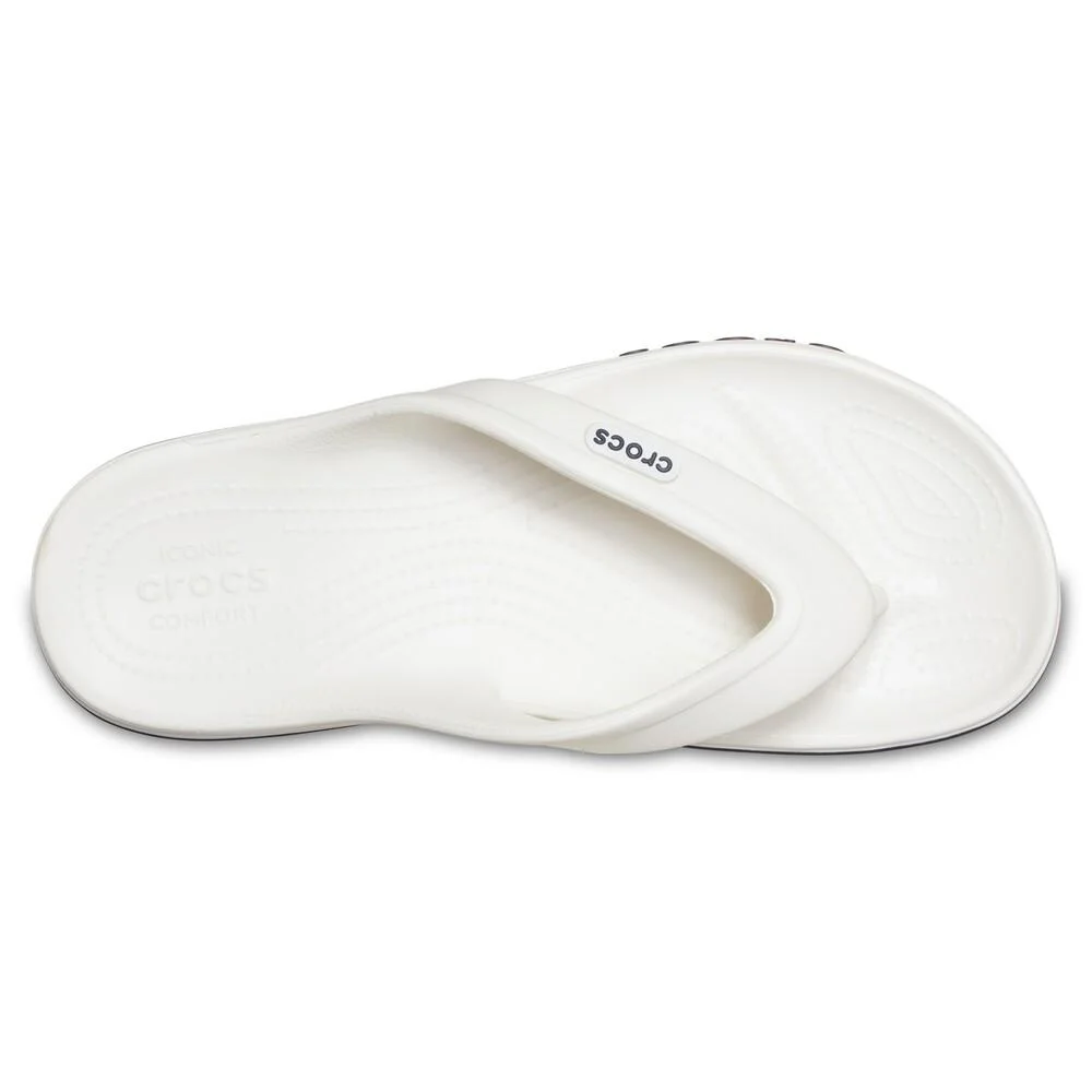 Chinelo crocs bayaband flip white/navy Branco 4