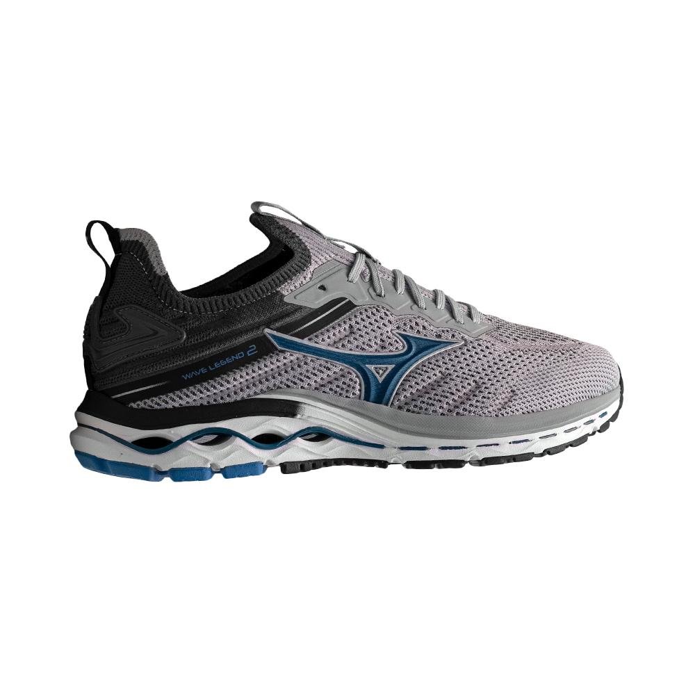 Tênis de Corrida Preto Wave Legend 2 | Mizuno Cinza 1