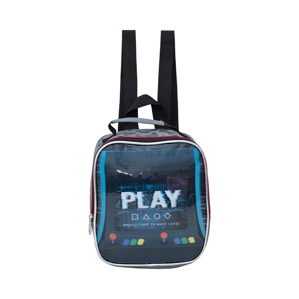 Lancheira Seanite Azul e Preto Kids Video Game Azul 3