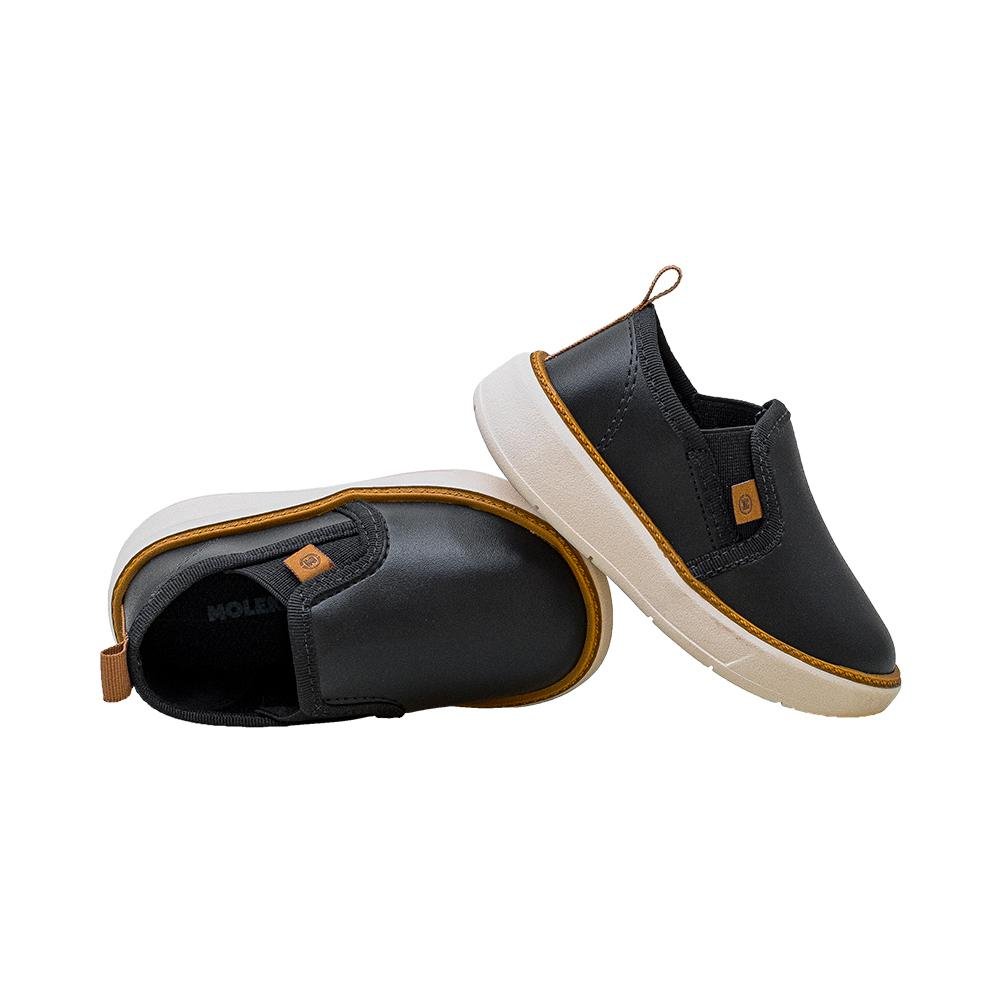 Tênis Casual Preto Kids Ponto de Cor | Molekinho Preto 2