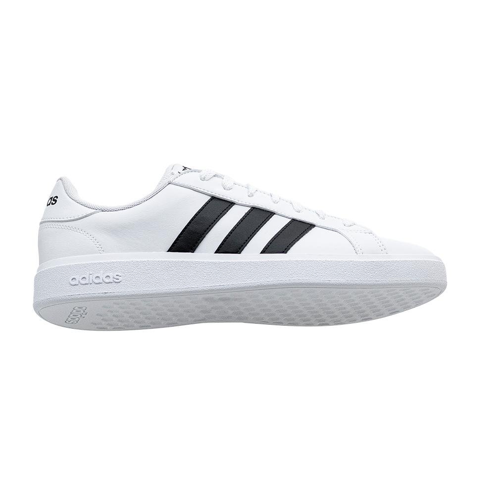 Tênis Casual Branco e Preto Grand Court Base II | Adidas Branco 6