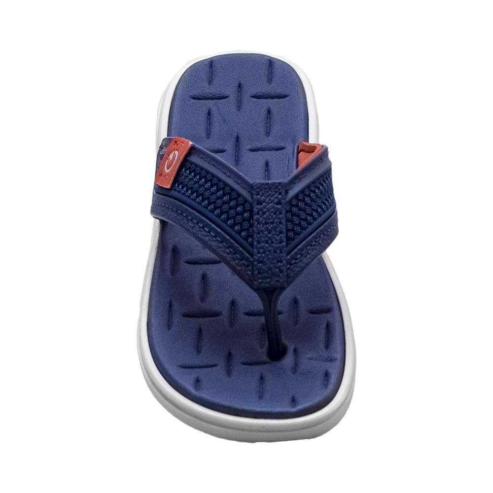 Chinelo de Dedo Cinza, Azul e Telha Kids Malta Elegance | Cartago Azul 6