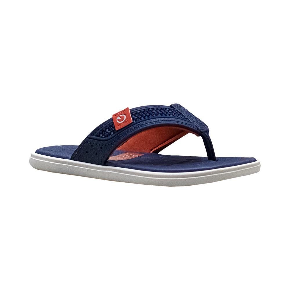 Chinelo de Dedo Cinza, Azul e Telha Kids Malta Elegance | Cartago Azul 8