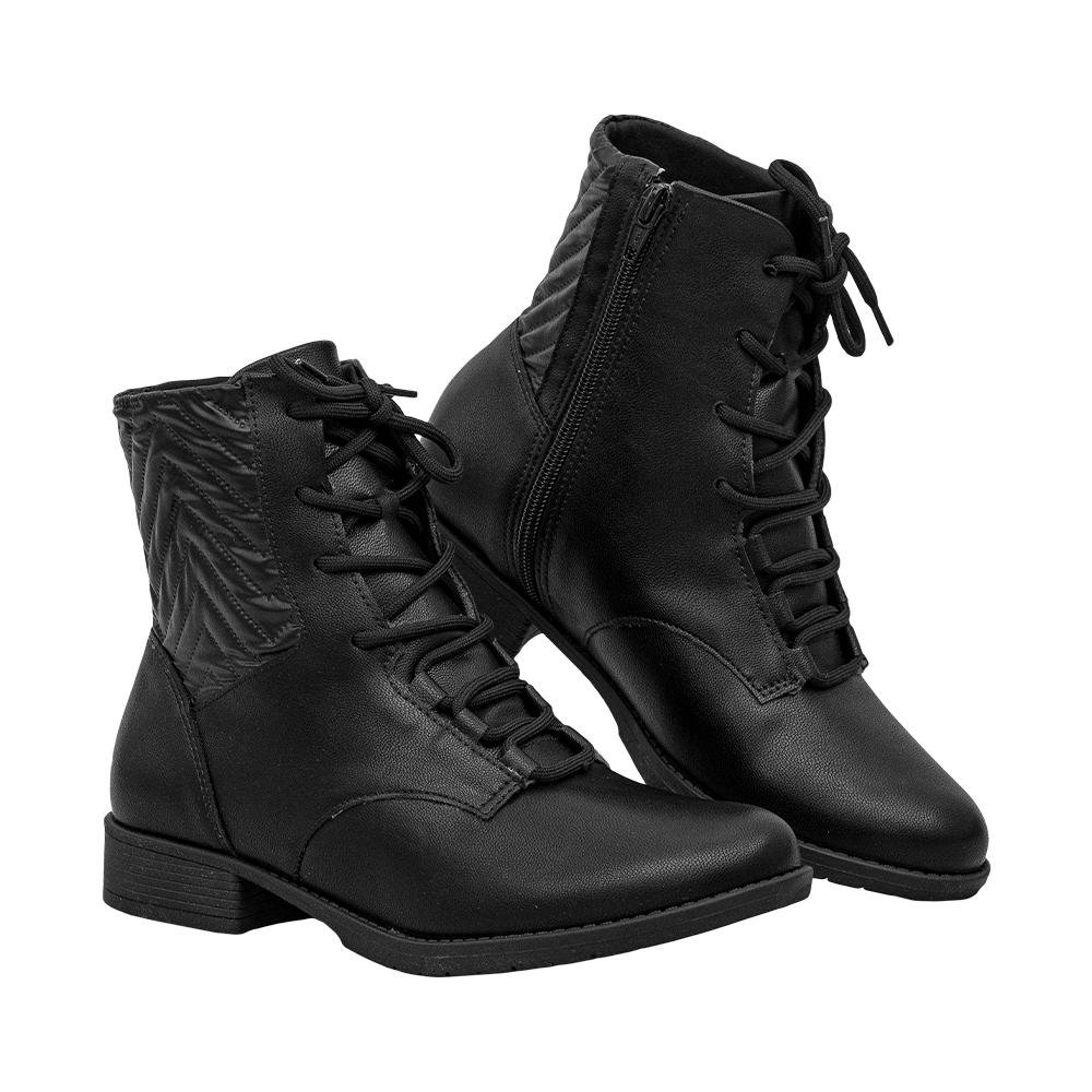 Coturno Preto Salto Baixo | Comfort Preto 3