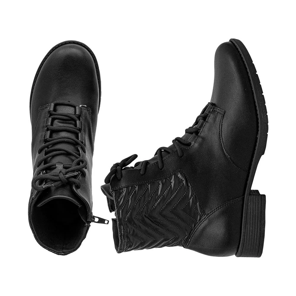 Coturno Preto Salto Baixo | Comfort Preto 5