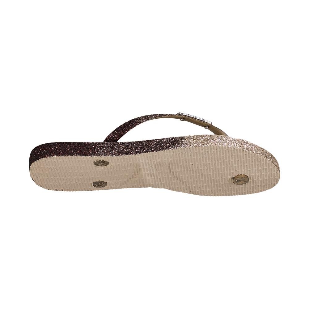 Chinelo Slim Pau Brasil Sparkle Me | Havaianas Bege 2