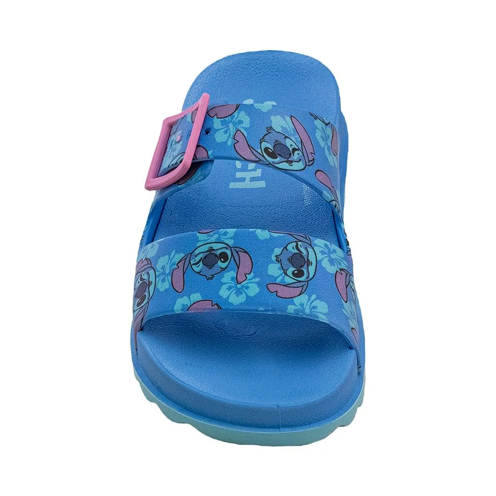Sandália Azul e Rosa Kids Duas Tiras Fivela | Stitch Azul 2