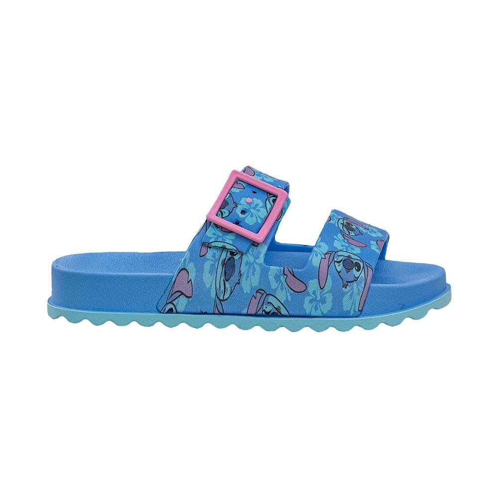 Sandália Azul e Rosa Kids Duas Tiras Fivela | Stitch Azul 3