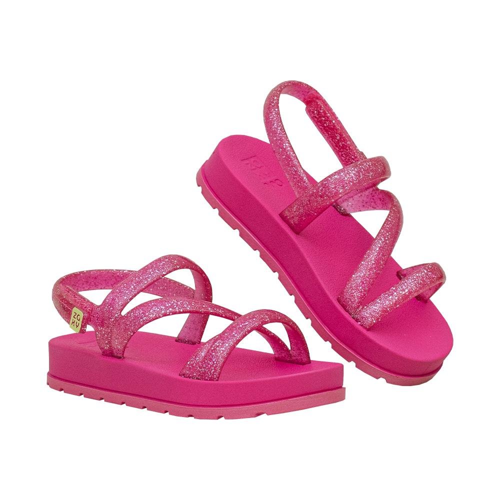 Sandália Rosa Pitaya Glitter | Zaxynina Rosa 5