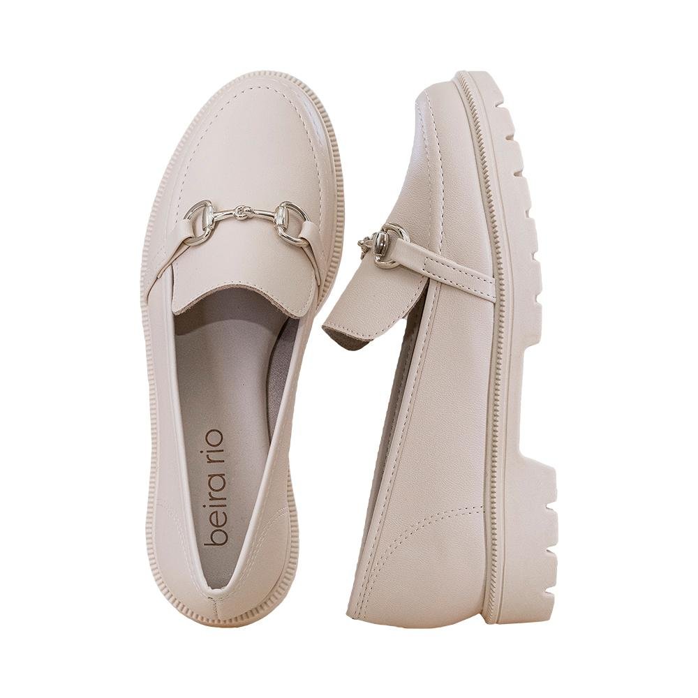 Sapatilha Creme Solado Tratorado | Beira Rio 4